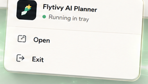 Flytivy tray menu