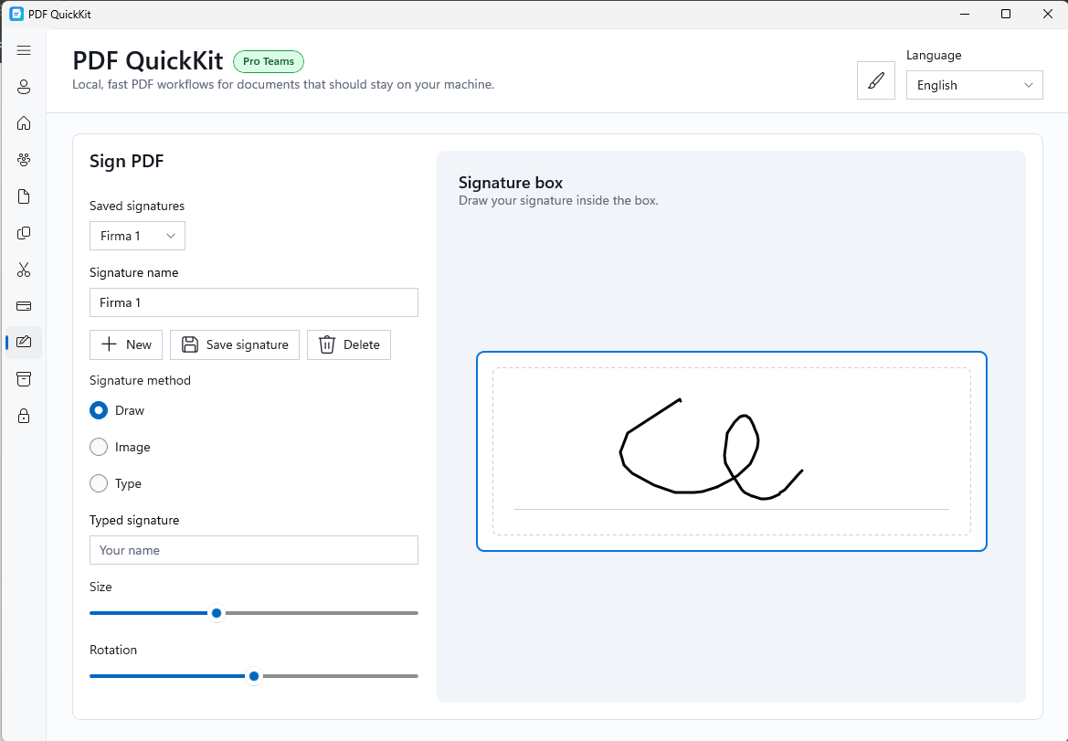 PDF PowerKit signature editor